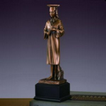 Graduation, Female - Large Antique Bronze Resin - 3.5" x 12"